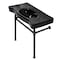Fauceture VPB136K5ST Imperial Console Sink Basin W/Stainless Steel Leg, Blk/Brnz VPB136K5ST - alternate 1